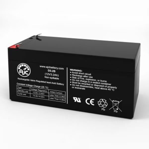 AJC Energizer ER-HM450 UPS Replacement Battery 3.2Ah, 12V, F1, Battery Clerk, Mfr#: AJC-D3.2S-F-0-193773